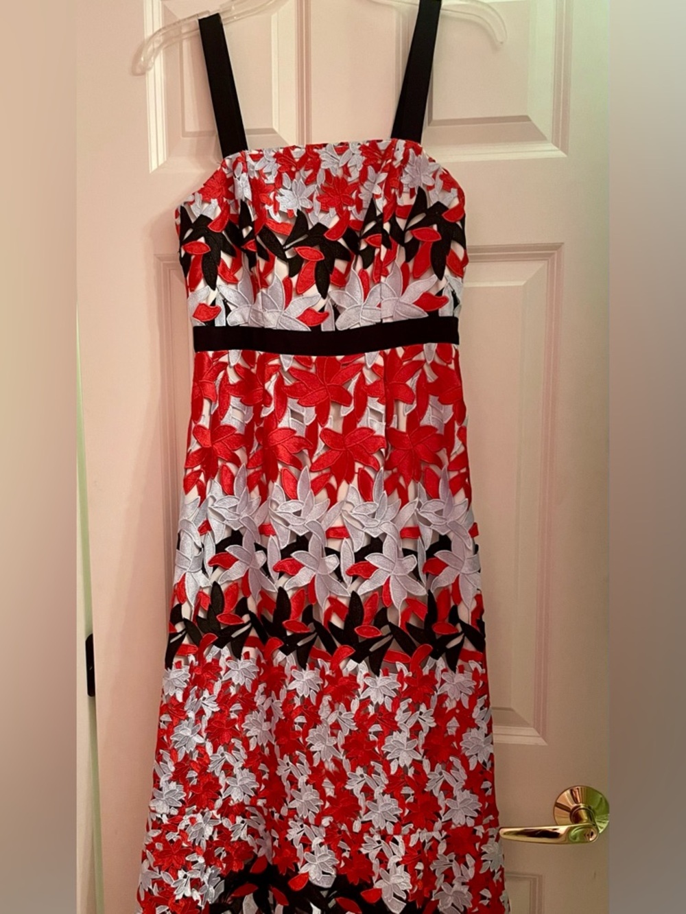 Ted Baker Floral Embroidered Midi Dress